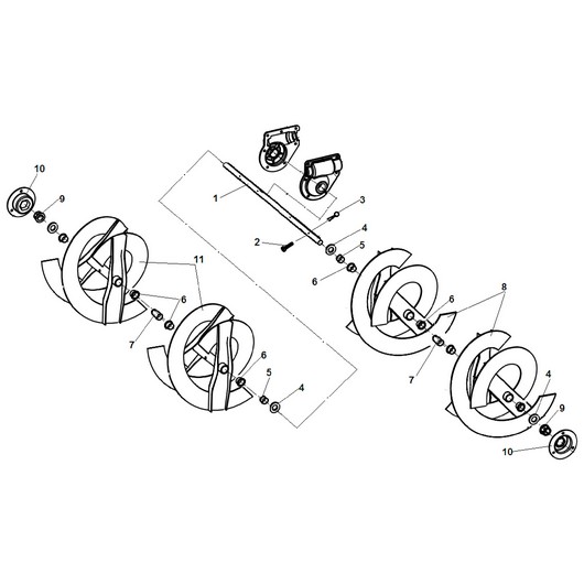 Шнек и вал шнека Champion ST861BS